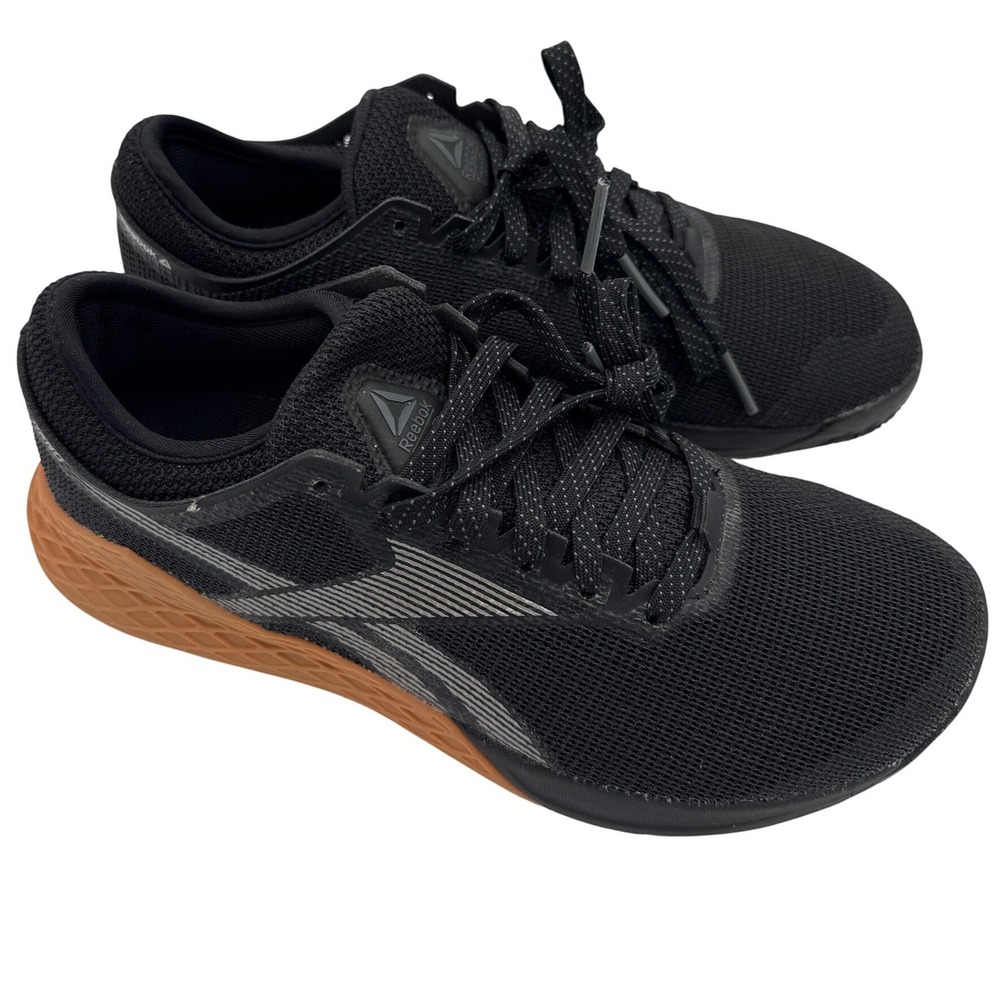 NEW Reebok CrossFit Nano 9 Men Size 10.5 Black Gum Low Top Training Shoes FP5601